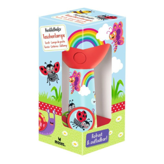 moses. Verlag Krabbelkäfer Zaklamp 14 cm LED oplaadbaar