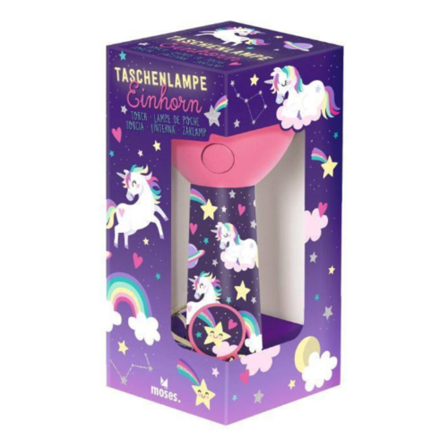 moses. Verlag Zaklamp eenhoorn 14 cm LED oplaadbaar