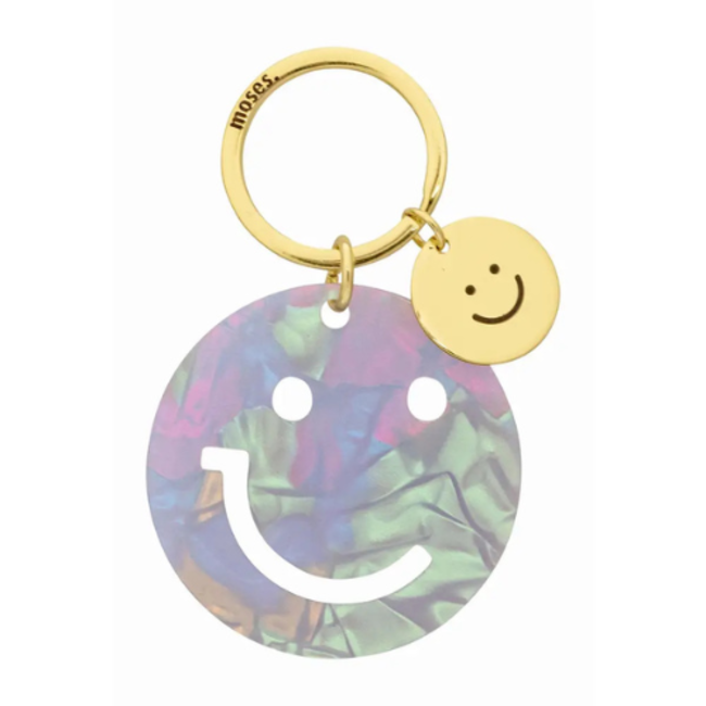 Smile sleutelhanger smiley 3 assorti