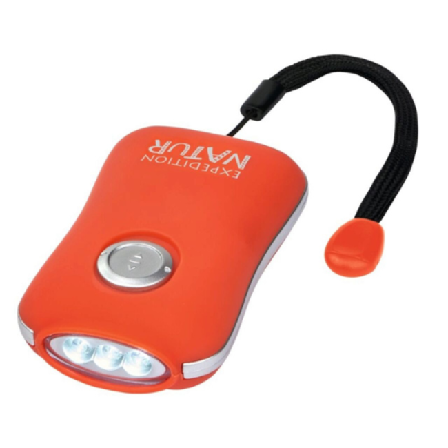 Expeditie natuur dynamo knijpkat zaklamp 2 assorti