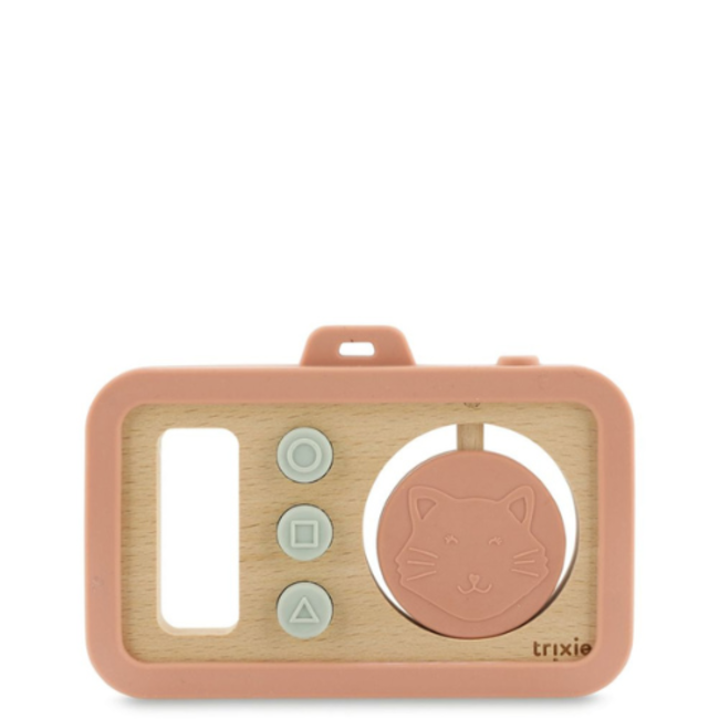 Trixie Houten baby camera met siliconen - Mrs. Cat
