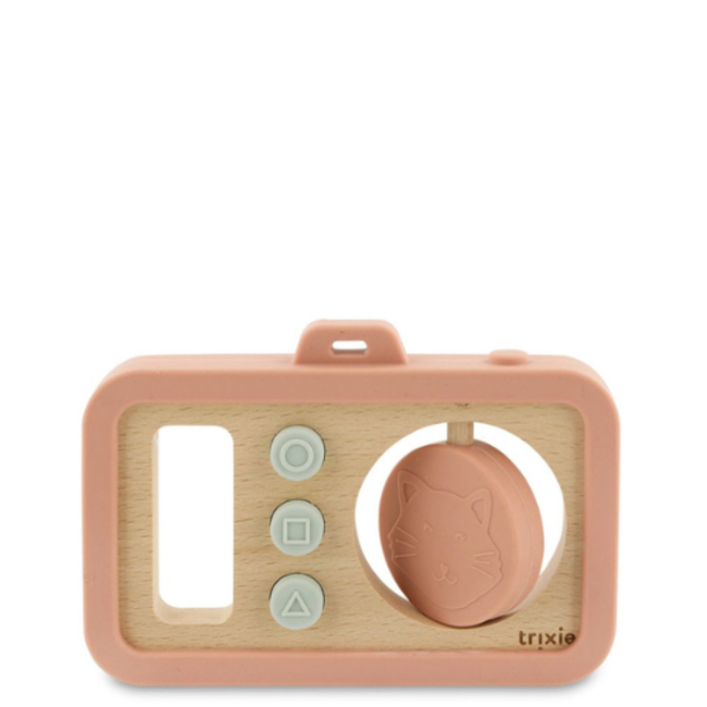 Trixie Houten baby camera met siliconen - Mrs. Cat