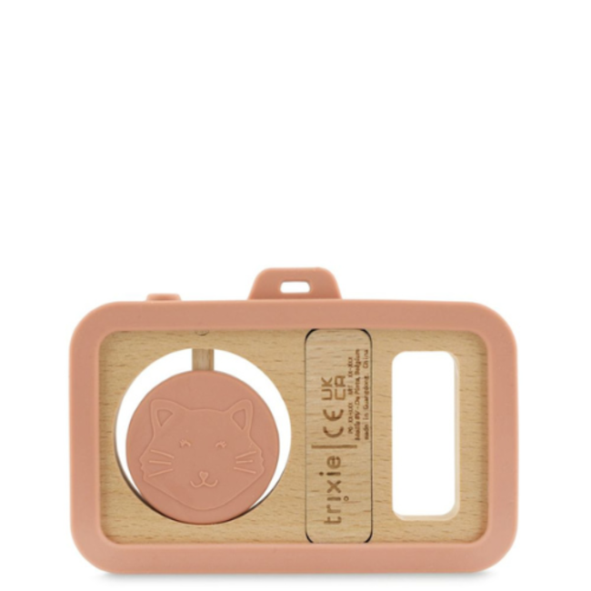 Trixie Houten baby camera met siliconen - Mrs. Cat
