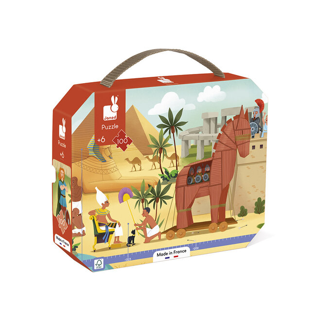 Janod Puzzel - Het paard van troje      100 stukjes