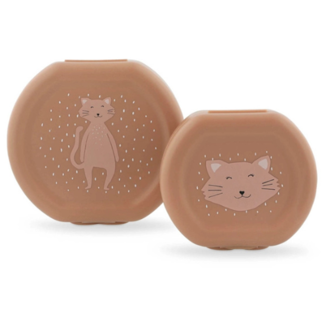 Trixie Snackbox met clip - 2 stuks - Mrs. Cat