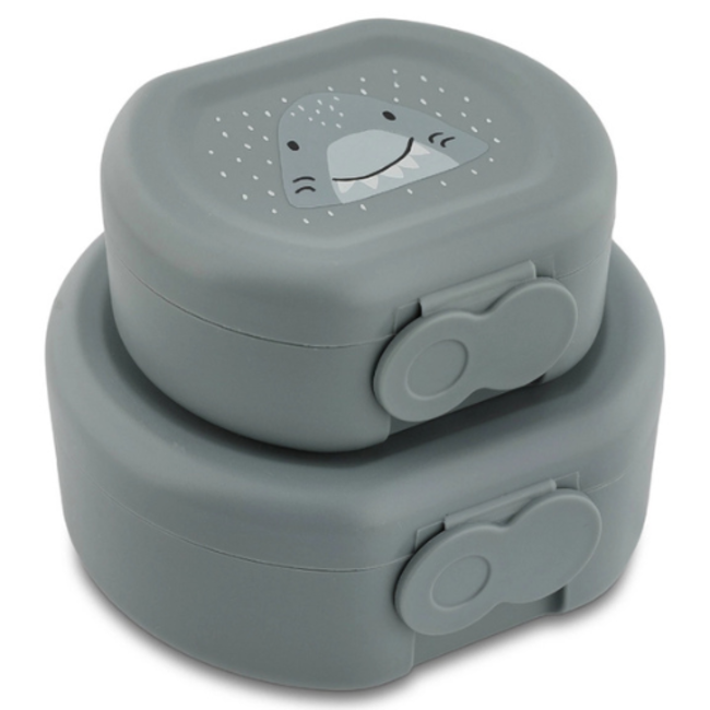 Trixie Snackbox met clip - 2 stuks - Mr. Shark