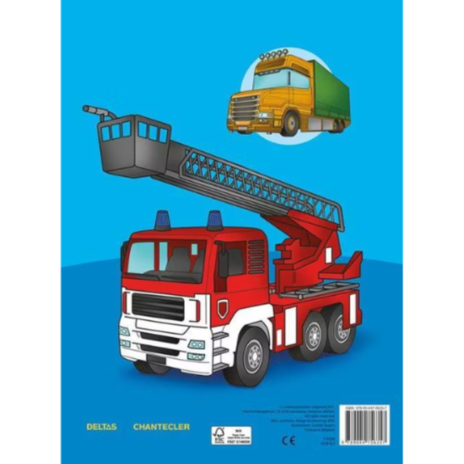 Deltas Deltas Boeken, Kleurboeken - Super Color kleurblok: Stoere voertuigen