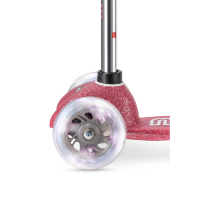 Microstep Micro Mini Step - Deluxe, Roze fairy glitter, LED, 2-6 jr.