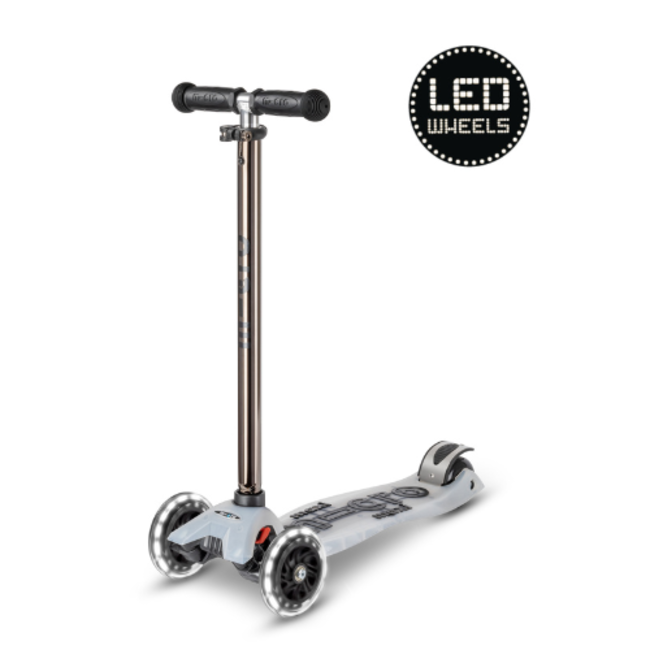 Microstep Micro Maxi Step - Maxi Micro scooter Deluxe Flux LED neochrome black