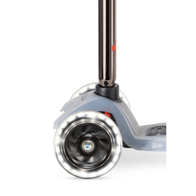 Microstep Micro Maxi Step - Maxi Micro scooter Deluxe Flux LED neochrome black