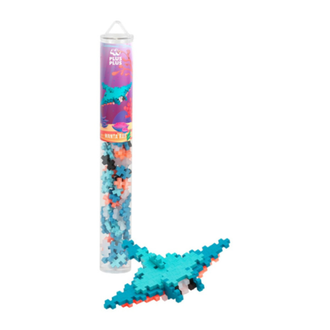 Plus Plus Tube Manta Ray Plus-Plus: 100 pcs