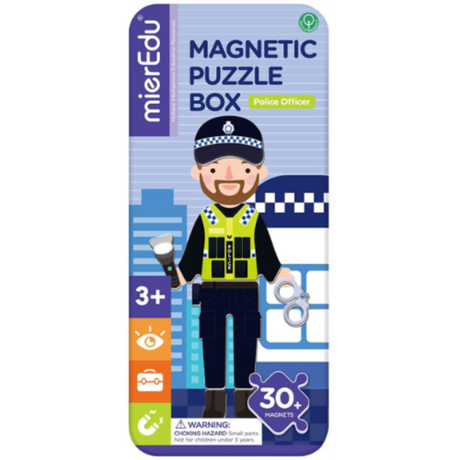 MierEdu Speelgoed, Magneet doosje - Police Officer