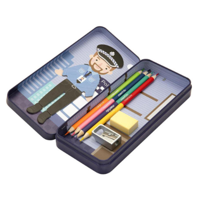 MierEdu Speelgoed, Magneet doosje - Police Officer