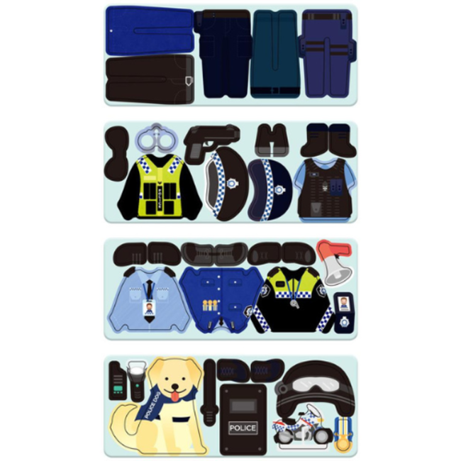 MierEdu Speelgoed, Magneet doosje - Police Officer