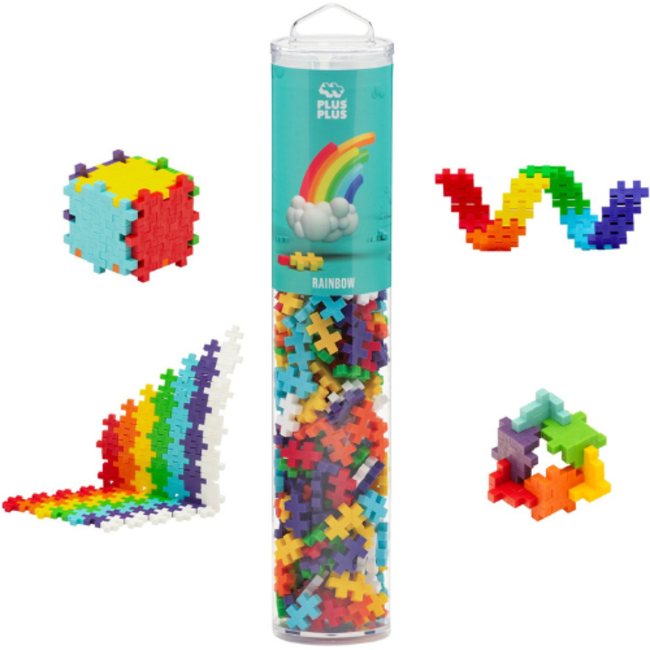 Plus Plus Tube regenboog Plus-Plus: 240 stuks