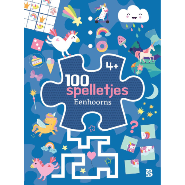 Boeken, Doeboeken - 100 spelletjes: Unicorn. 4+