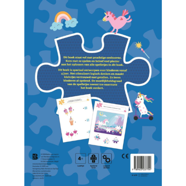 Ballon Boeken, Doeboeken - 100 spelletjes: Unicorn. 4+