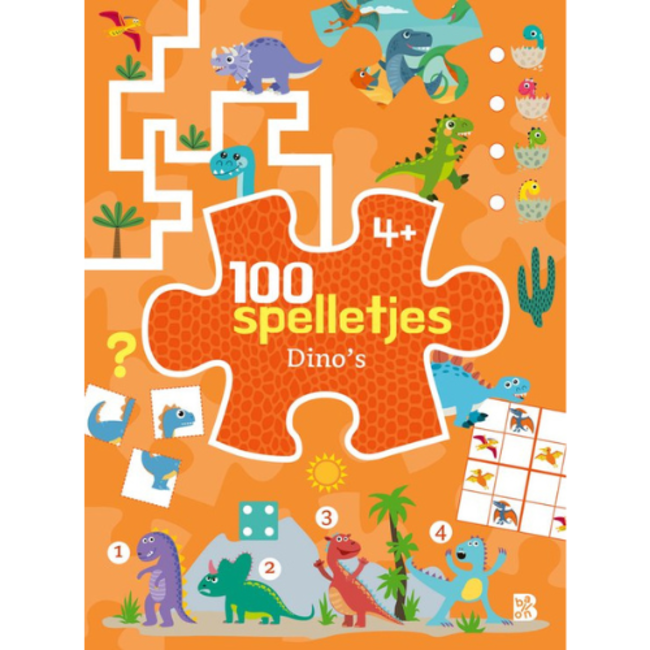Boeken, Doeboeken - 100 spelletjes: Dino. 4+