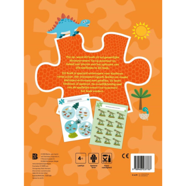 Boeken, Doeboeken - 100 spelletjes: Dino. 4+