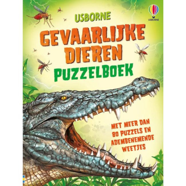 Usborne Doeboeken, Uitwisboek Gevaarlijke dieren - Puzzelboek
