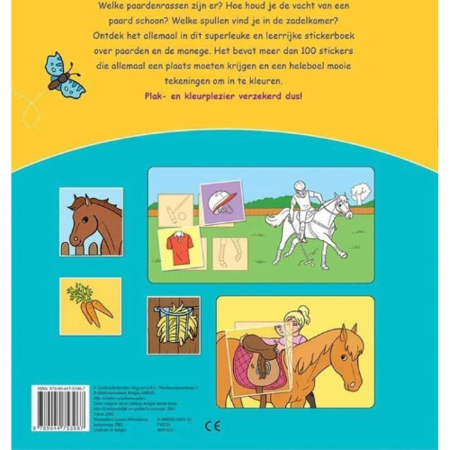 Deltas Deltas Boeken, Kleurboeken - Een leerrijk kleur- en stickerboek: Op de manege 6-8 jr.