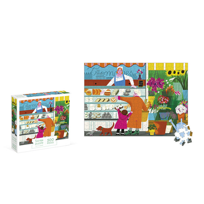 Janod Kidult Puzzel - De markt          500 stukjes