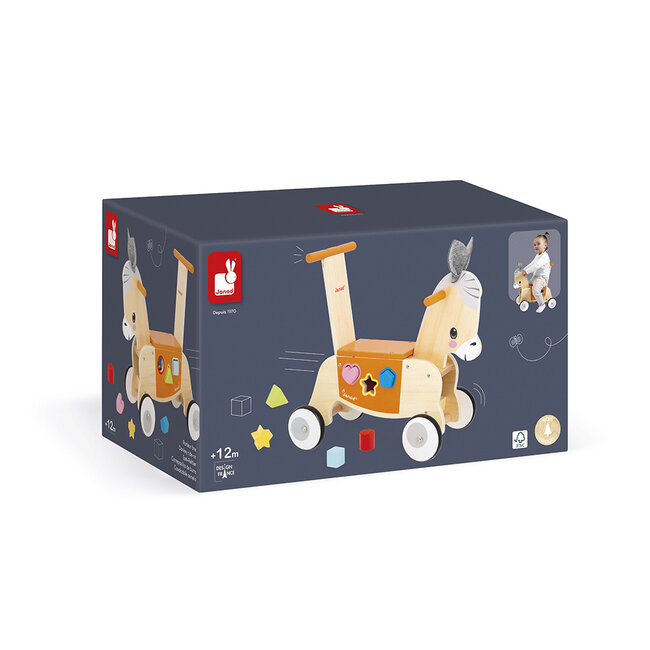 Janod Boerderij - Loopwagen Ezel