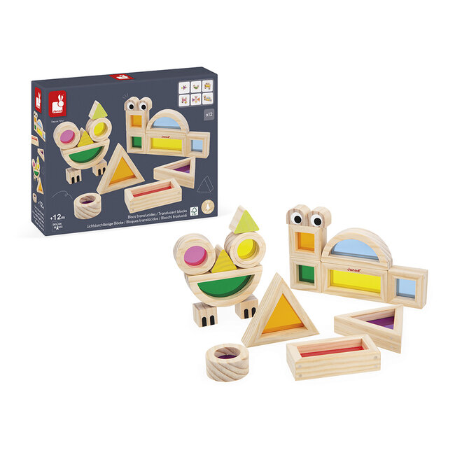 Janod Janod Sensori - Doorschijnende blokkenset