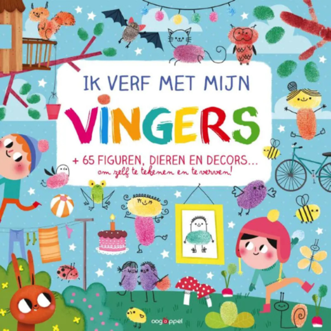 Boeken, Kleurboeken - Ik verf met mijn vingers