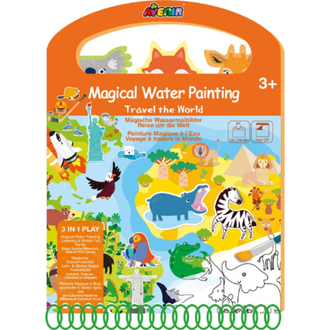 Avenir Boeken, Kleurboeken - waterkleurboekreis rond de wereld