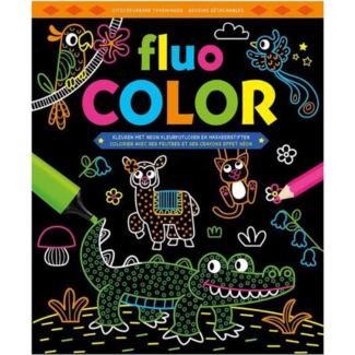 Deltas Deltas Boeken, Kleurboeken - Fluo Color kleurblok