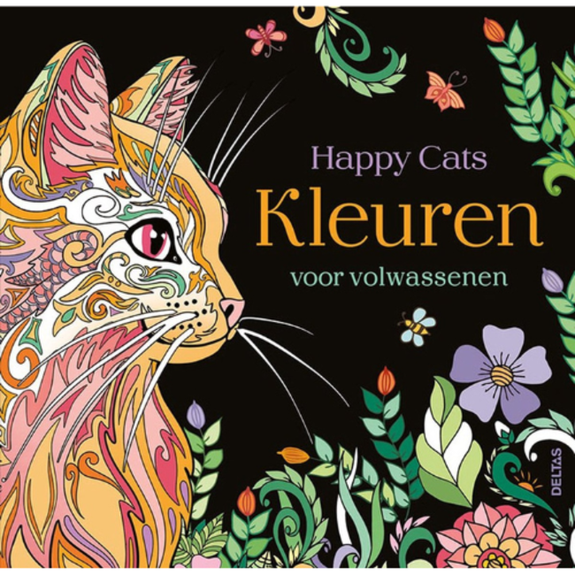 Deltas Boeken, Kleurboeken - Happy Cats: Kleuren voor volwassenen