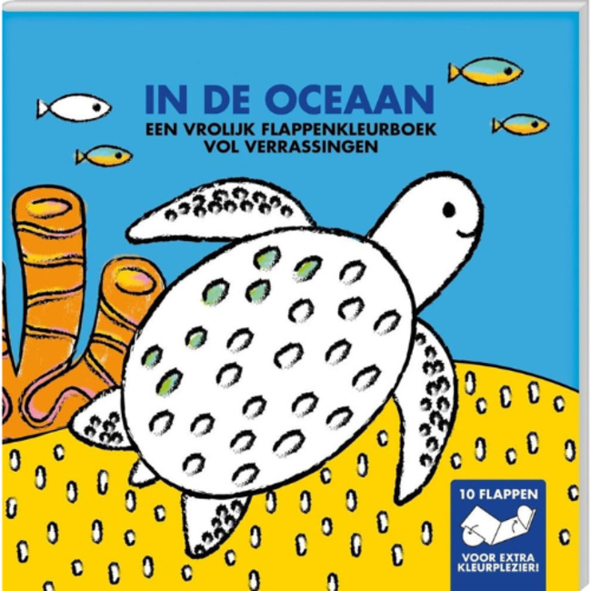 Boeken, Kleurboeken - Flapjes kleurboek In de Oceaan