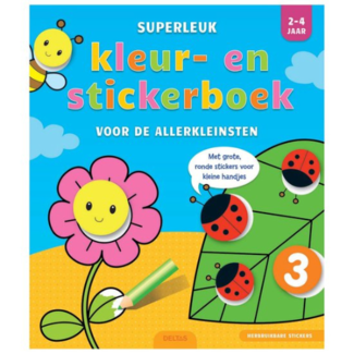 Deltas Superleuk kleur- en stickerboek voor de allerkleinsten (2-4 j.)