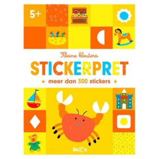 Boeken, Stickerboeken - Kleine kleuters krab Stickerpret 5+