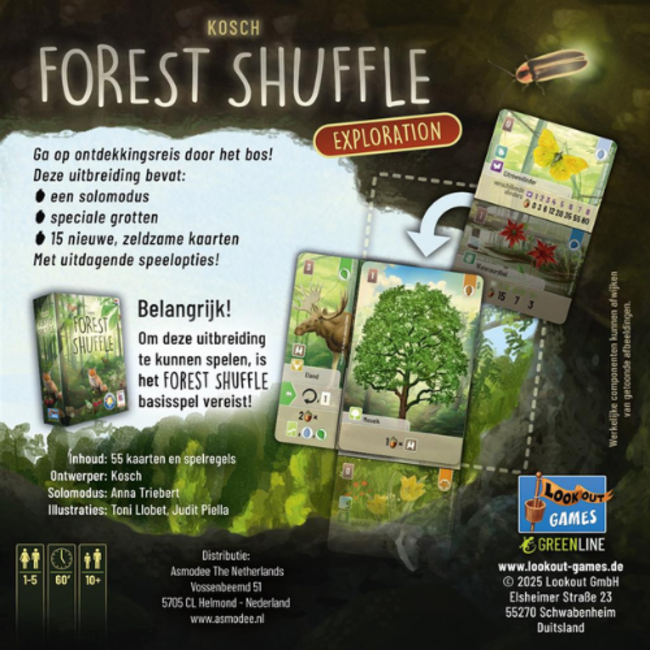 Asmodee Spellen, Kaartspellen - Forest Shuffle Exploration NL