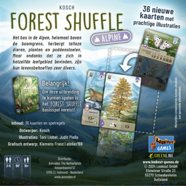 Spellen, Bordspellen - Forest Shuffle uitbreiding: Alpine