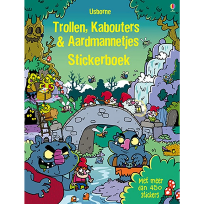 Usborne Usborne Boeken, Stickerboeken - Trollen, Kabouters & aardmannetjes, 3+