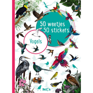 Boeken, Stickerboeken - Vogels, 50 weetjes, 50 stickers