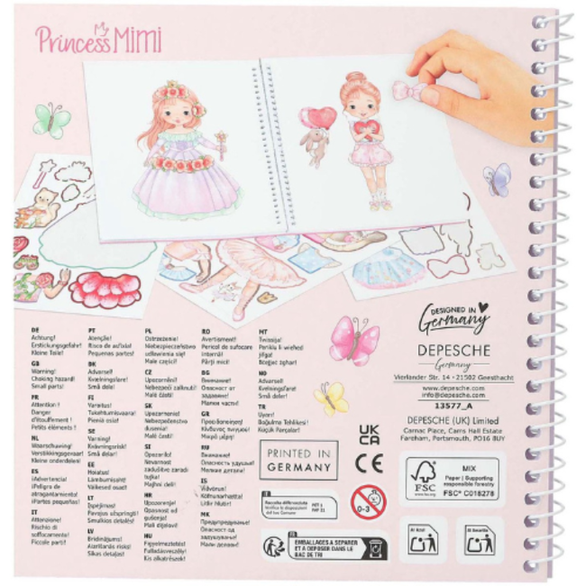 TOPModel Princess Mimi Dress Me Up stickerboek