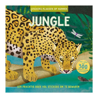 Boeken, Stickerboeken - Stickers plakken op nummer Jungle