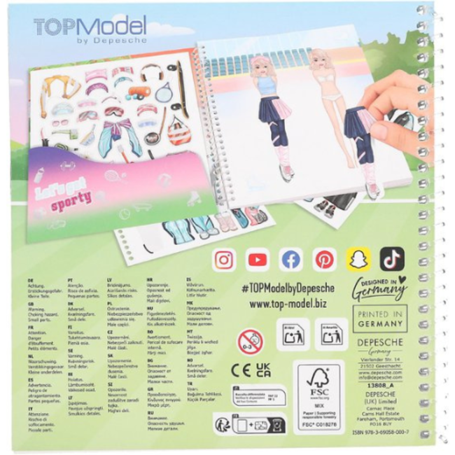 TOPModel Dress me up stickerboek sports
