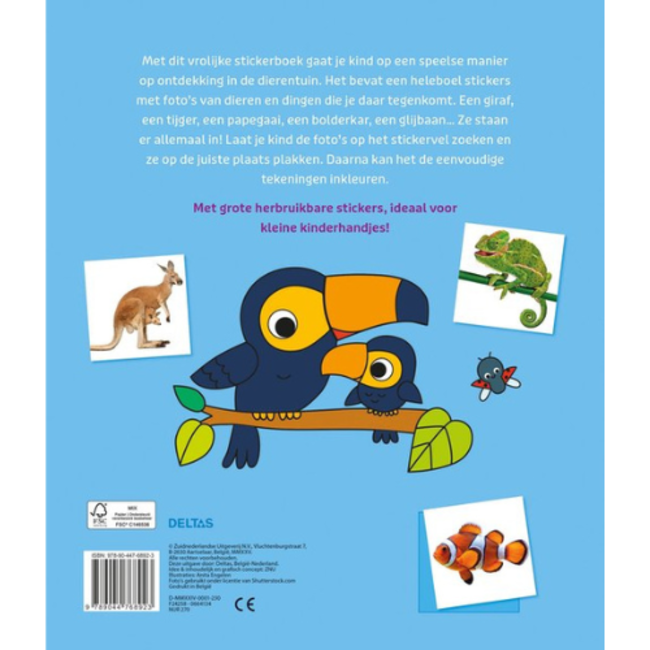 Deltas In de dierentuin Stickerboek
