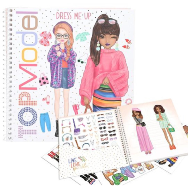 TOPModel Topmodel, Dress me up stickerboek - live love sparkle