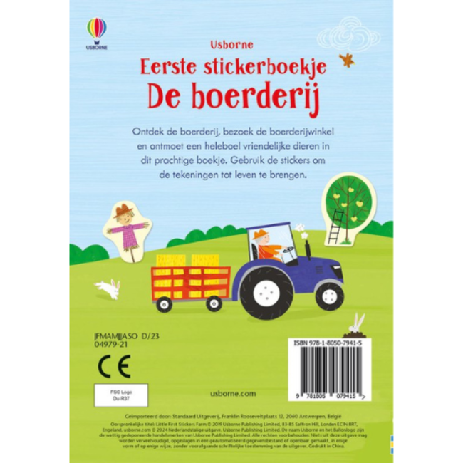 Usborne Eerste stickerboekje - De boerderij