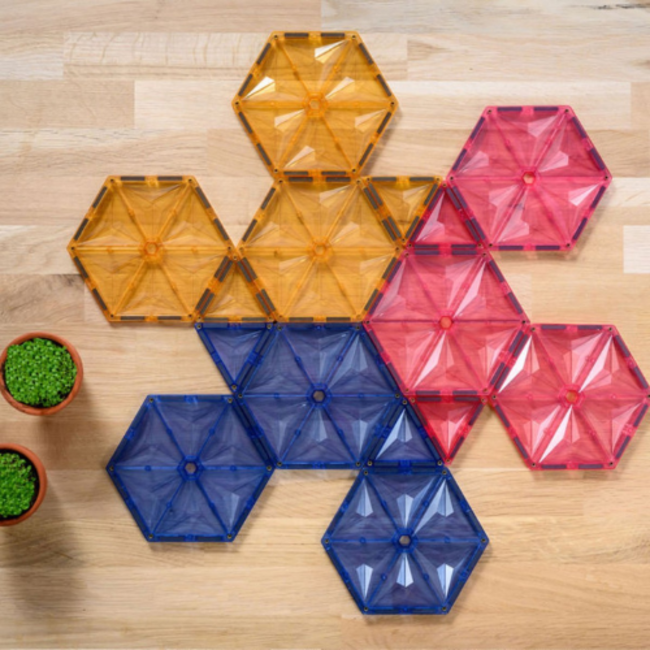 Coblo Magnetische Tegels Pastel Hexagon Zeshoek 6 stuks