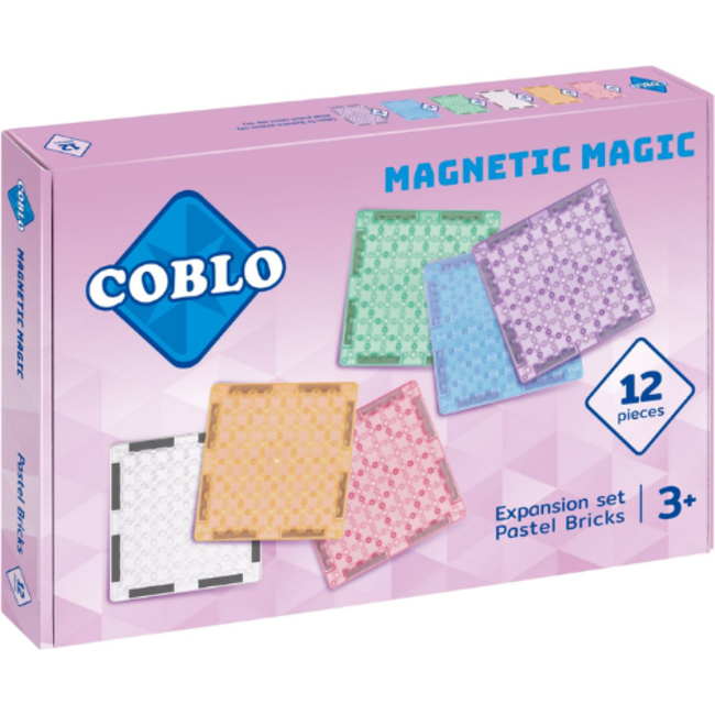 Coblo Magnetisch Bouwset, Bouw speelgoed Coblo | Bricks Pastel