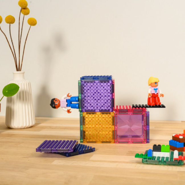 Coblo Magnetisch Bouwset, Bouw speelgoed Coblo | Bricks Pastel