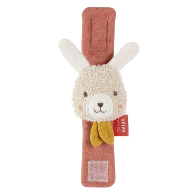 Fehn fehnNATUR Sheep, Bear & Hare - Wrist rattle hare