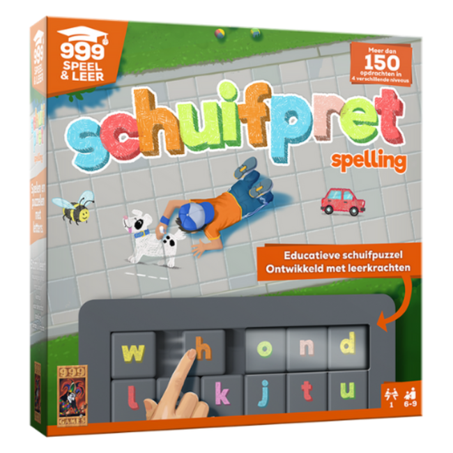 999 Games Educatieve spellen, Schuifpret Spelling 6+